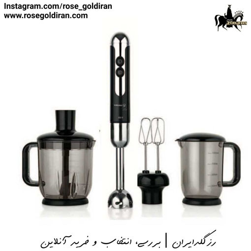 گوشت کوب برقی 3 کاره کرکماز مدل میا مگا (مشکی/کروم - 850 وات)