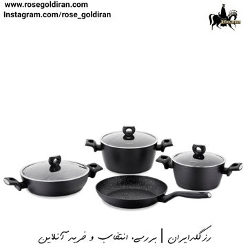 سرویس 7 پارچه نچسب کرکماز مدل نورا (مشکی)