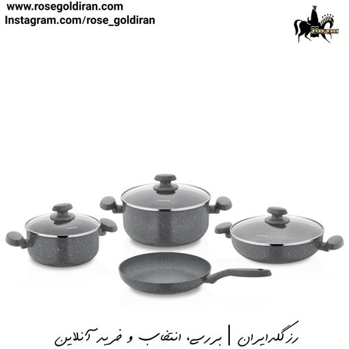 سرویس 7 پارچه نچسب کرکماز مدل میا (طوسی)