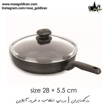 تابه تک دسته (درب دار) نچسب کرکماز مدل ارنلا سایز 5.5×28سانتی متر