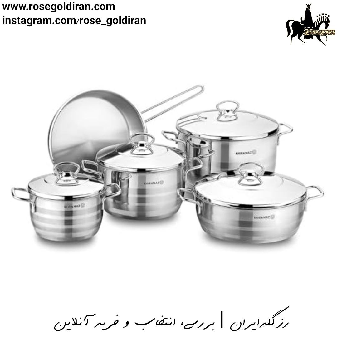 سرویس 9 پارچه استیل کرکماز مدل آسترا اکسترا