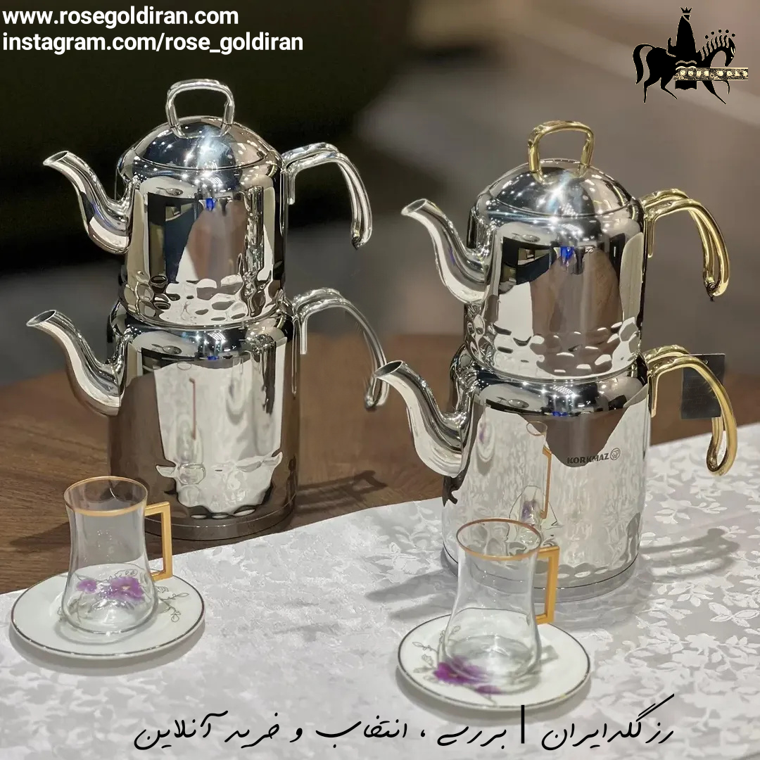 کتری قوری کرکماز مدل ارنا - 2.4 لیتر (نقره ای)